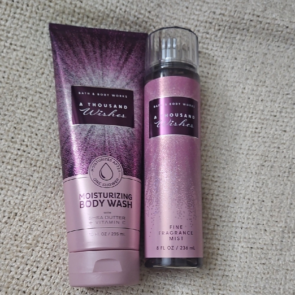 Bath & Body Works A Thousand Wish es Body Wash and Fragrance Mist Set